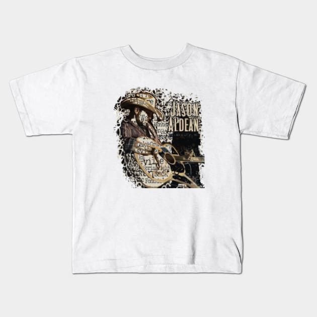 Jason Aldean// Kids T-Shirt by Asme